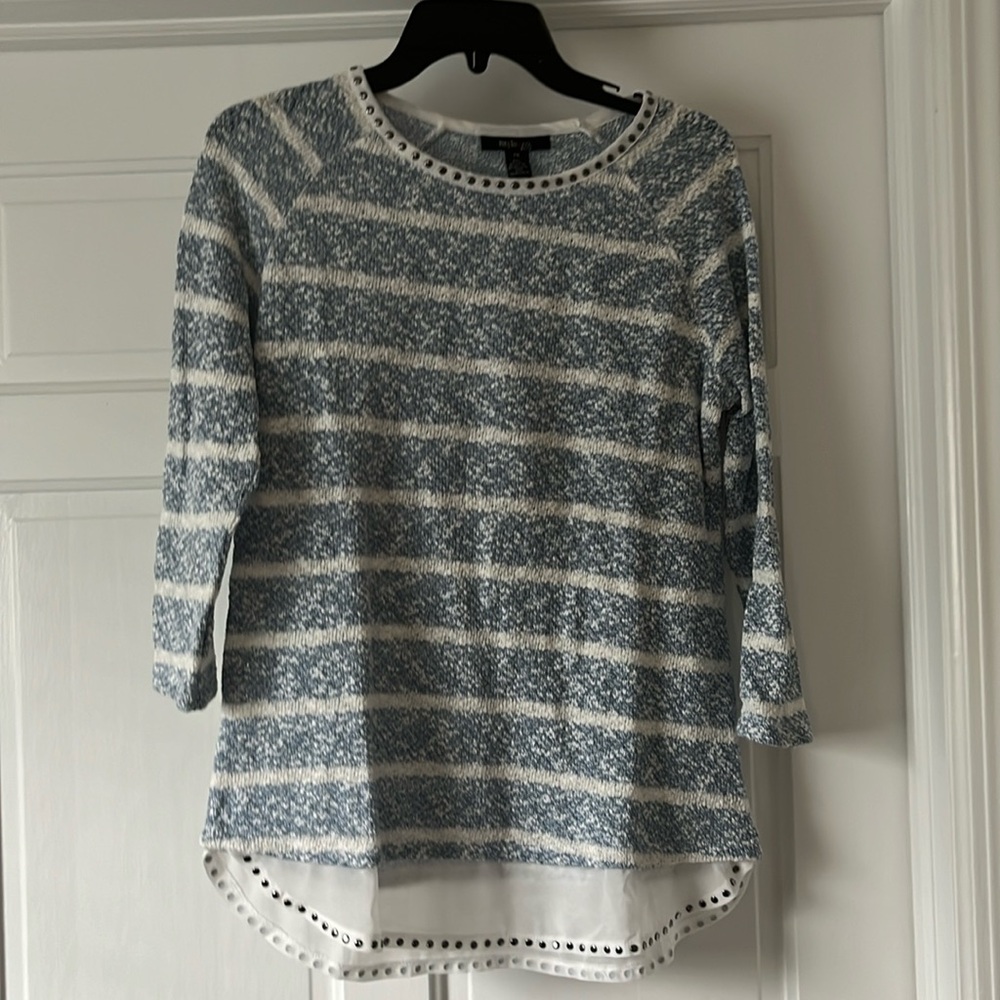 Style and co striped long sleeve shirt